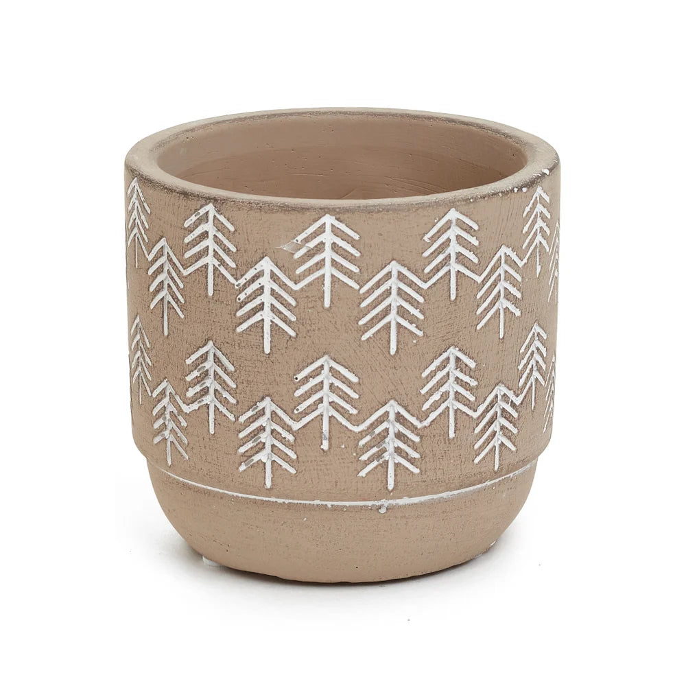 Ceramic Planter - Tree Motif