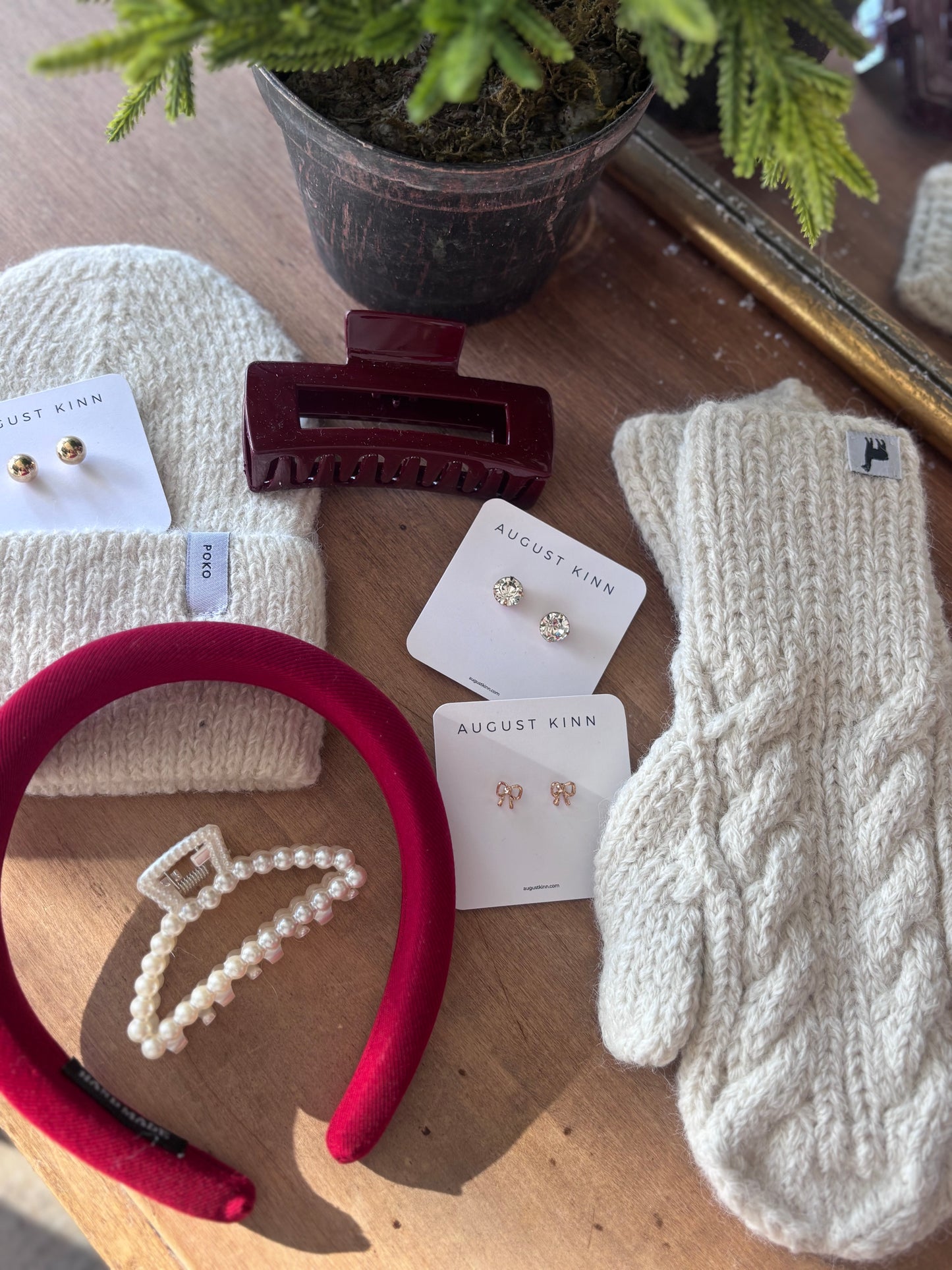 Glossy Claw Clip - Merlot