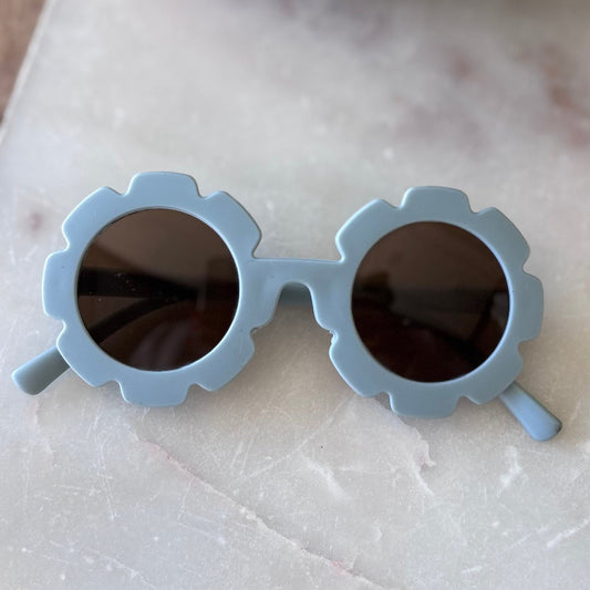 Toddler Flower Sunglasses - Light Blue