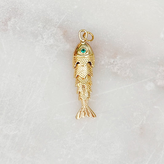 Gold Koi Fish Charm