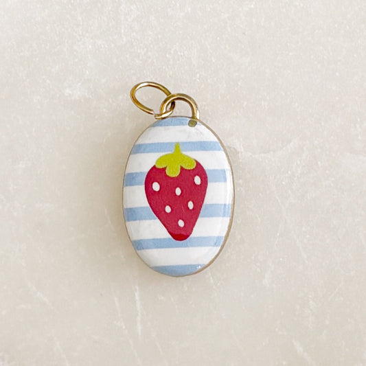 Painted Strawberry Charm