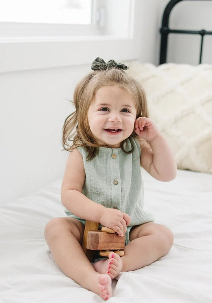 Crinkle Bodysuit - Celadon