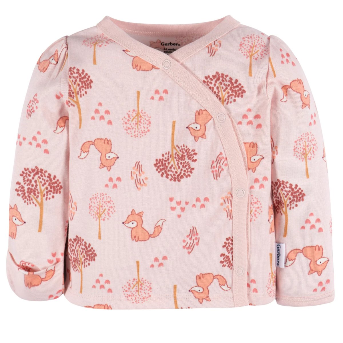 Two Piece Baby Set - Pink Foxes