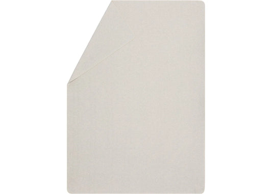 Cotton Flannel Herringbone Blanket - Off White
