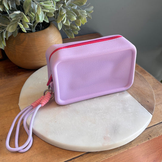 Silicone Cosmetic Pouch - Purple