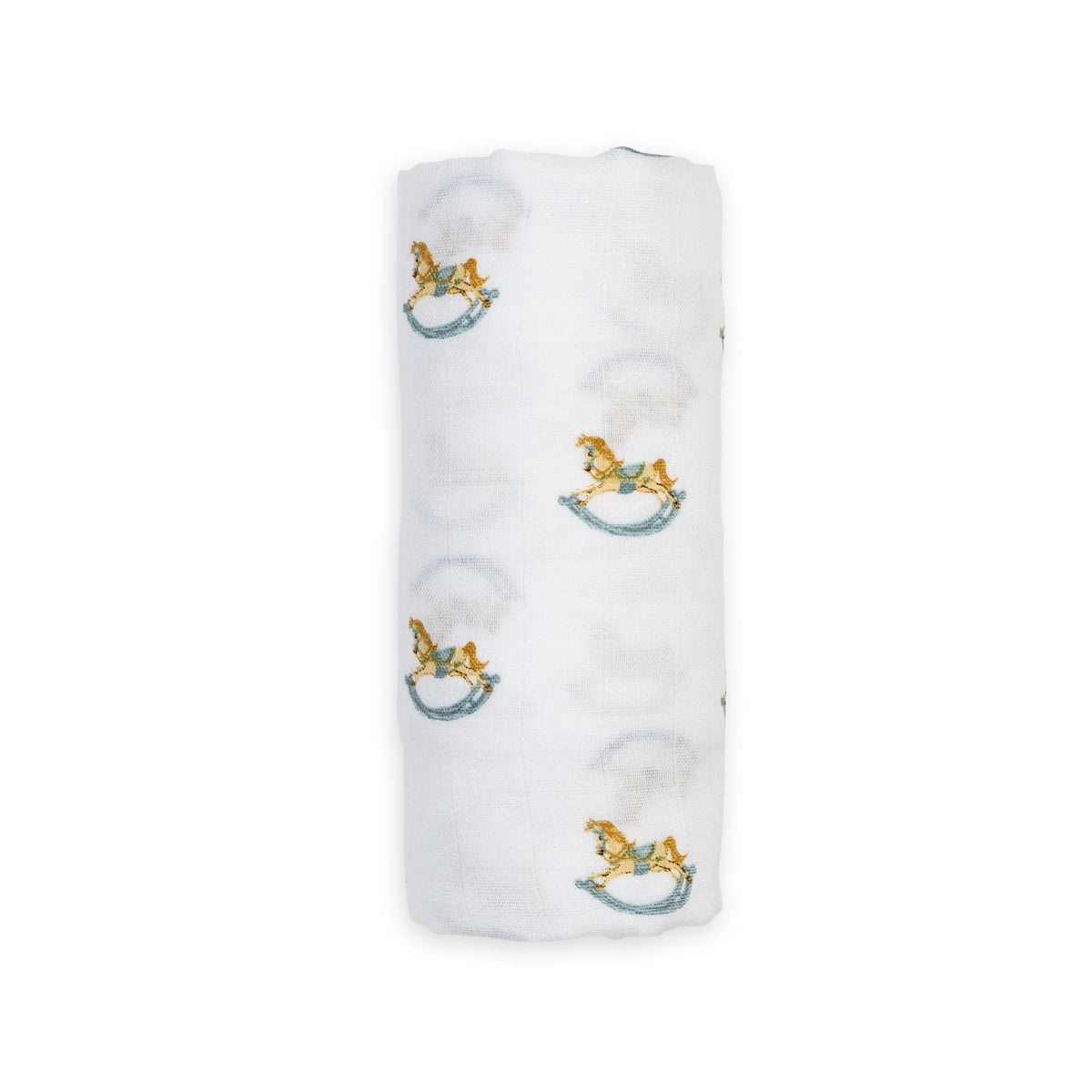 Cotton Muslin Swaddle - Rocking Horse