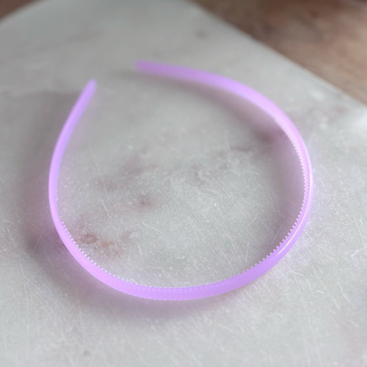 Thin Headband - Clear Orchid