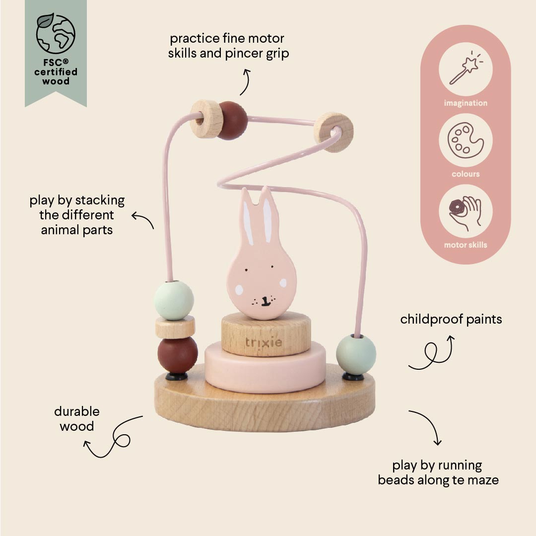 Wooden Beads Maze - Rabbit