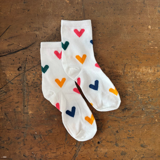 Colourful Heart Socks