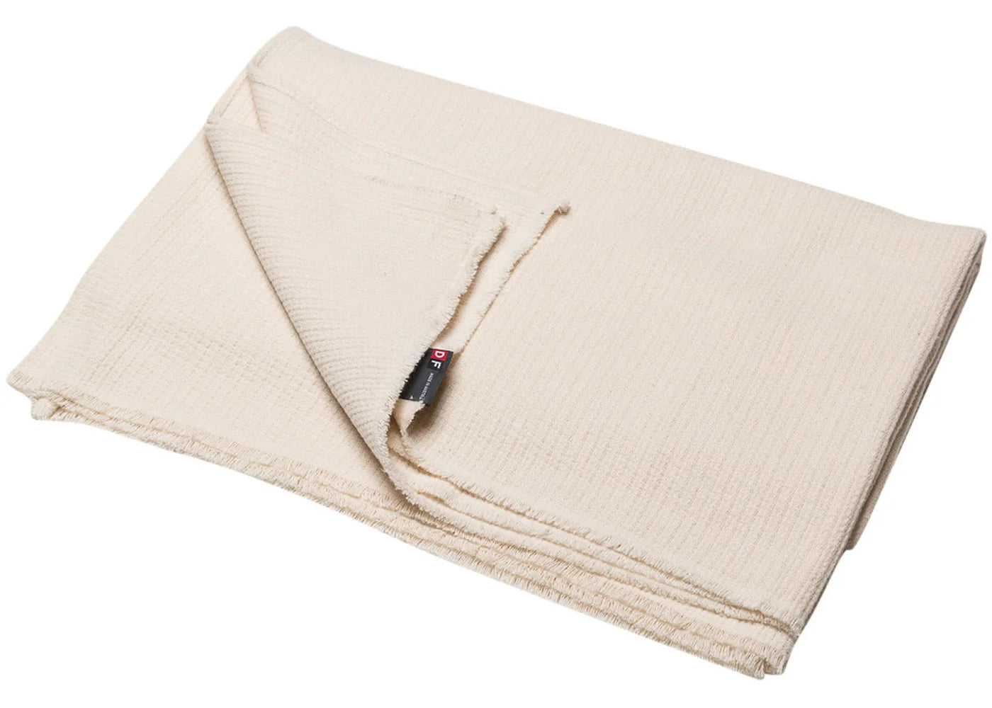 Cotton Flannel Woven Blanket - Off White
