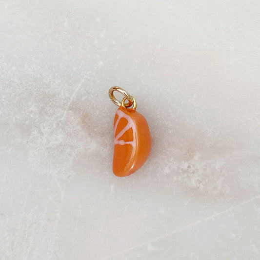 Orange Wedge Charm
