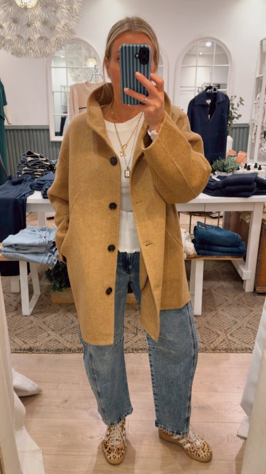 Ilona Short Coat - Camel