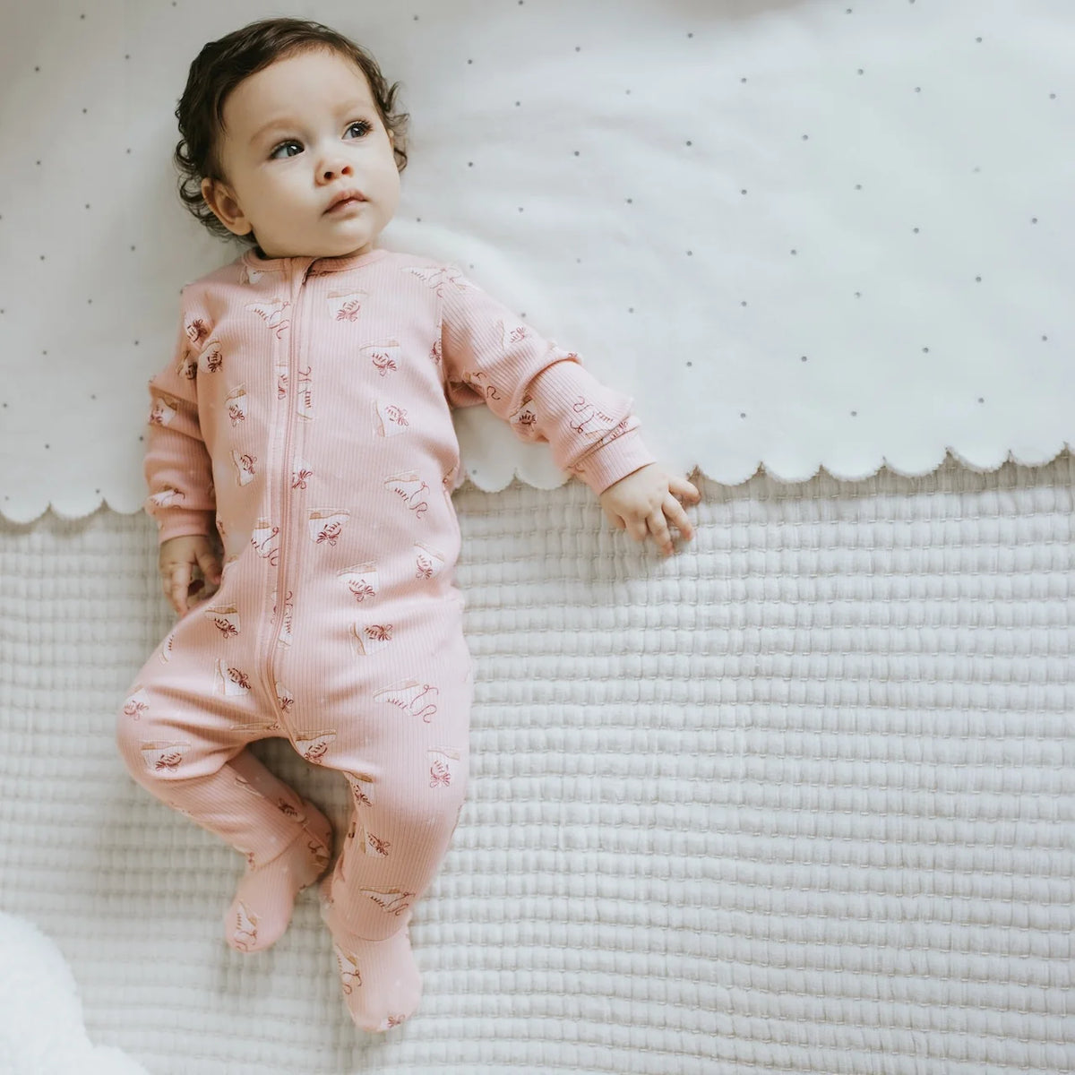 Footed Sleeper - Figure Skates