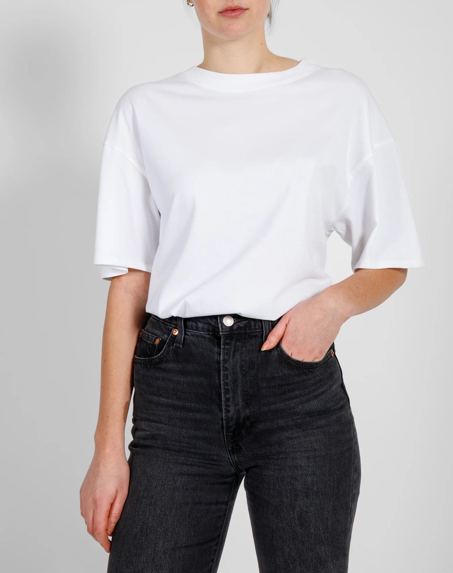 Boxy Tee - White