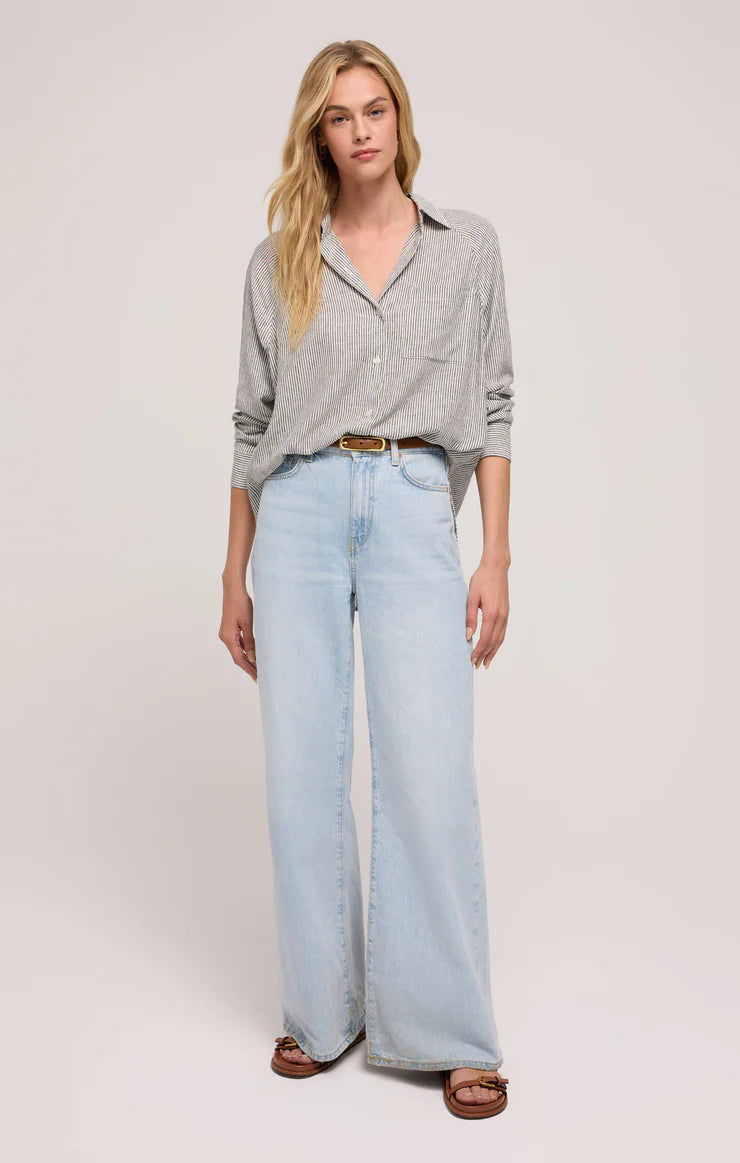 The Perfect Linen Top - Sea Salt