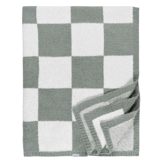 Soft Knit Baby Blanket - Green