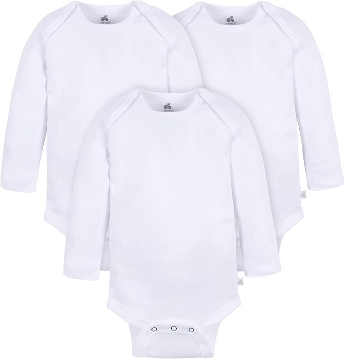 Long Sleeve Onesie Bodysuit - White