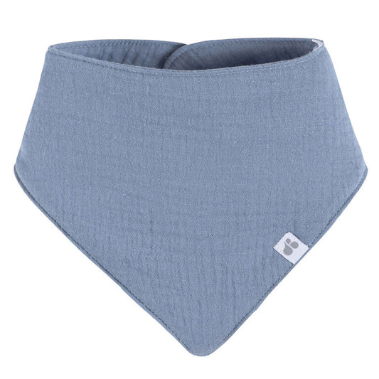 Muslin Bandana Bib - Blue