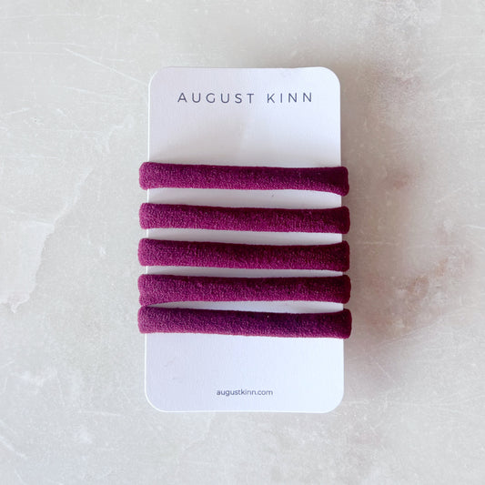 Nylon Hair Ties - Oxblood