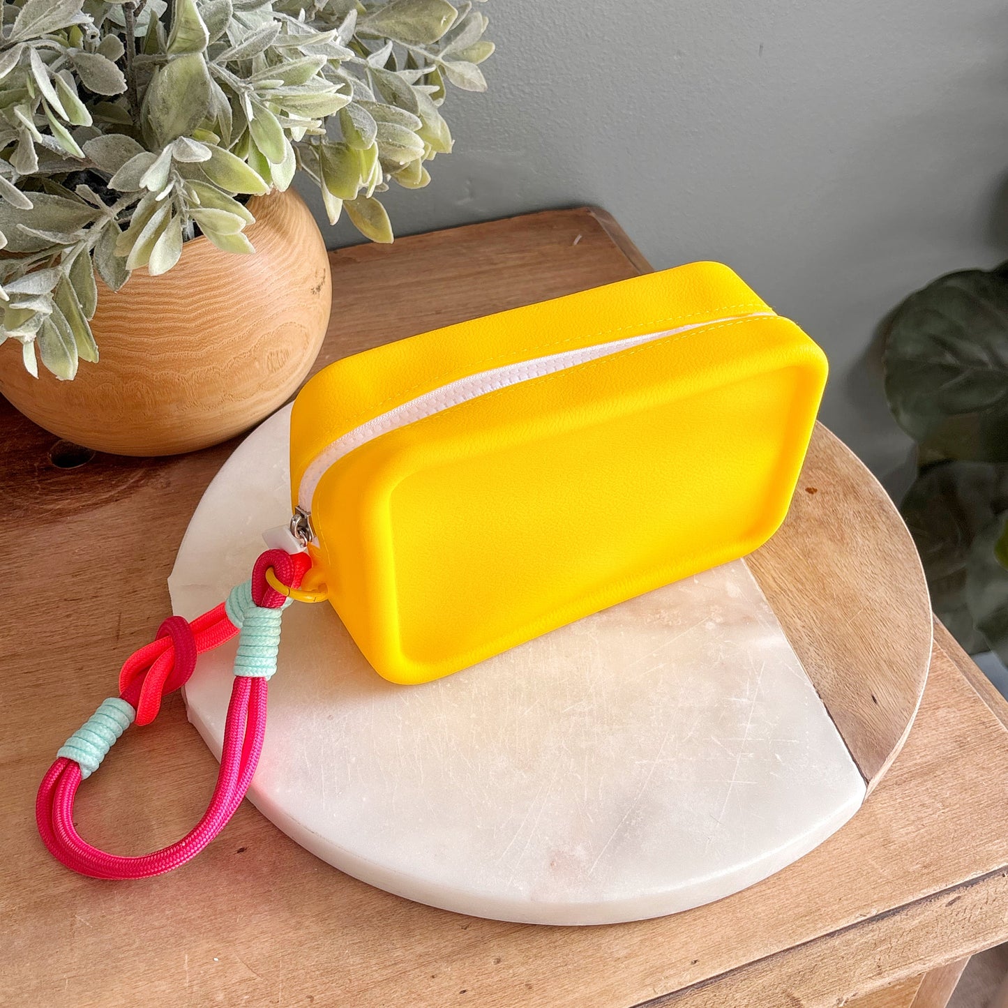 Silicone Cosmetic Pouch - Yellow