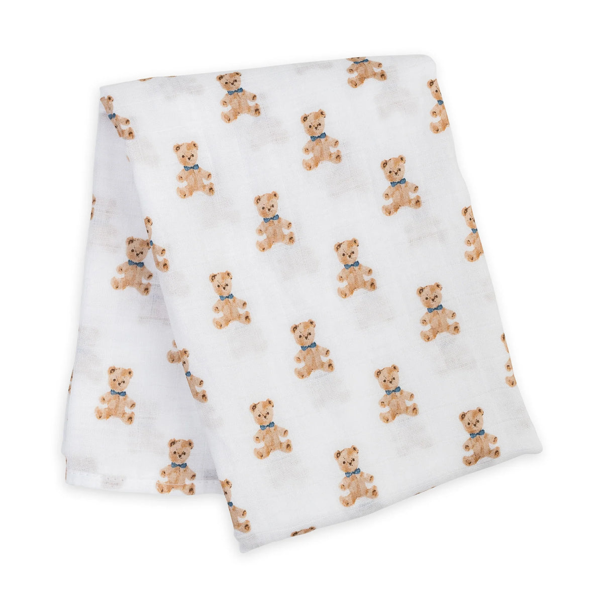 Cotton Muslin Swaddle - Vintage Bear