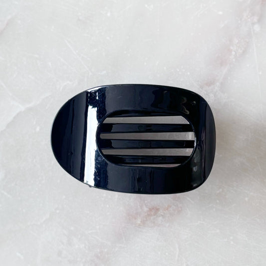 Jelly Flat Hair Clip - Black