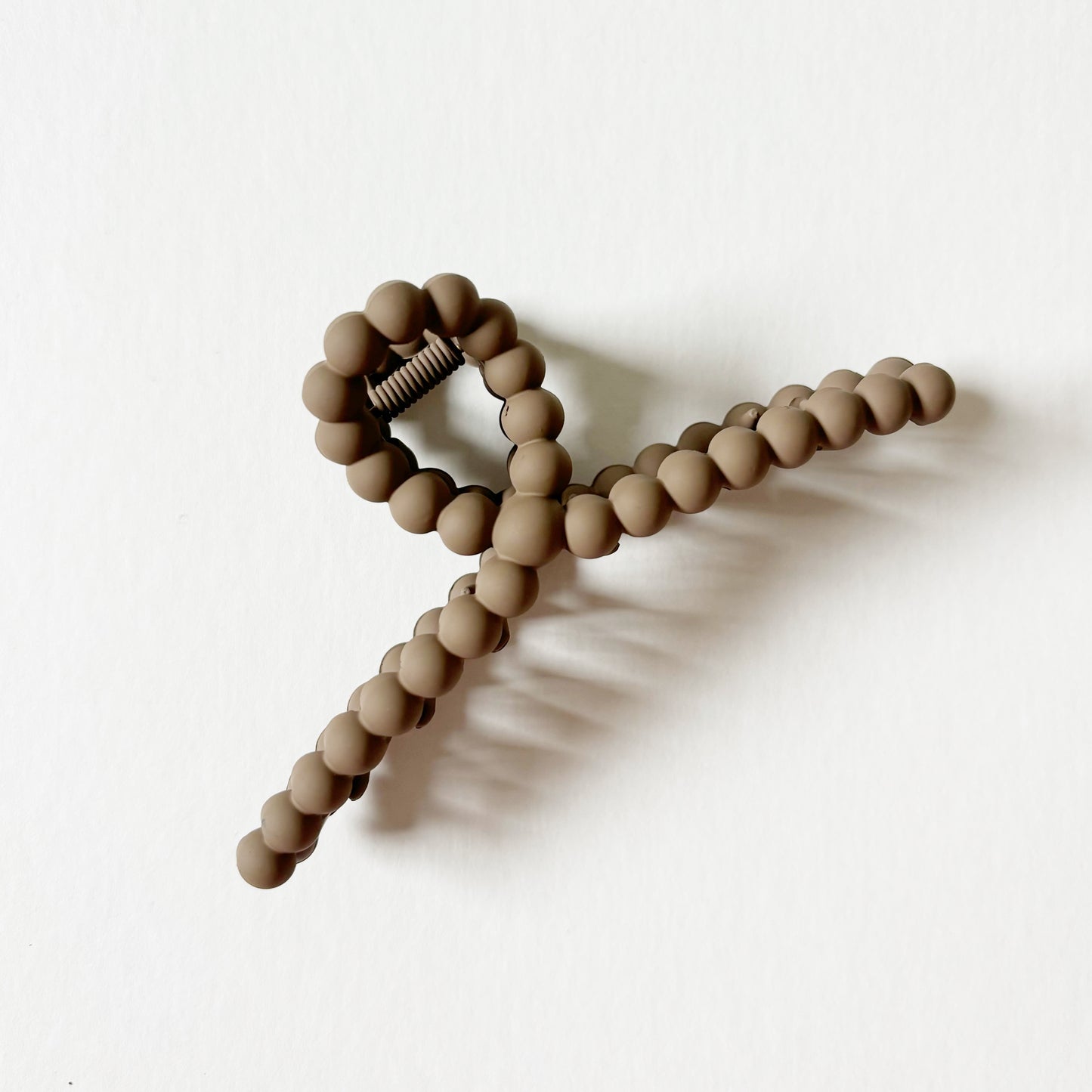 Large Claw Clip Beads - Latte