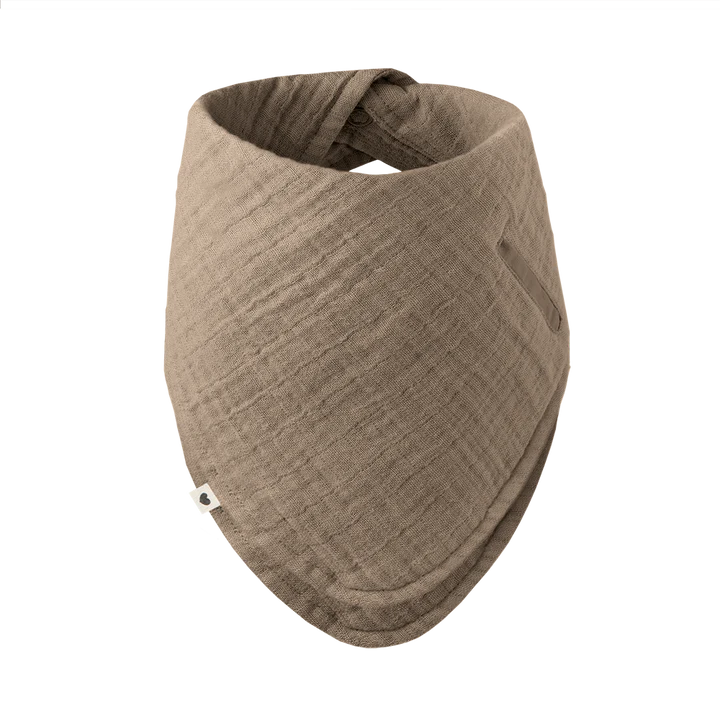 Muslin Bandana Bib - Dark Oak
