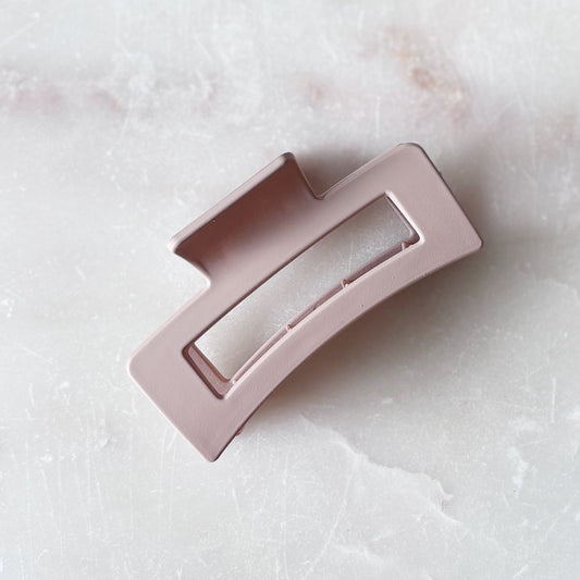 Large Cutout Claw Clip - Putty