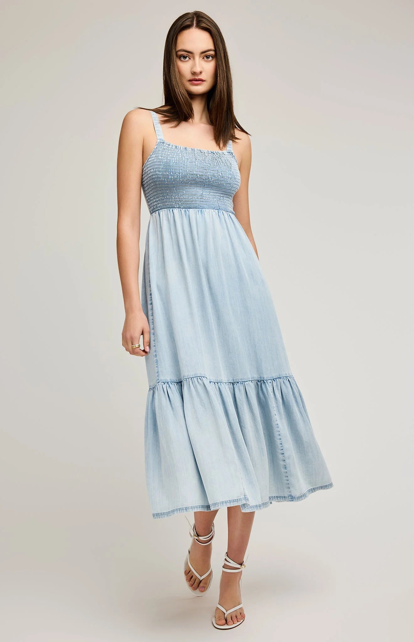 Nova Midi Dress - Light Blue