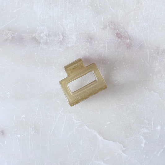 Small Jelly Hair Clip - Green