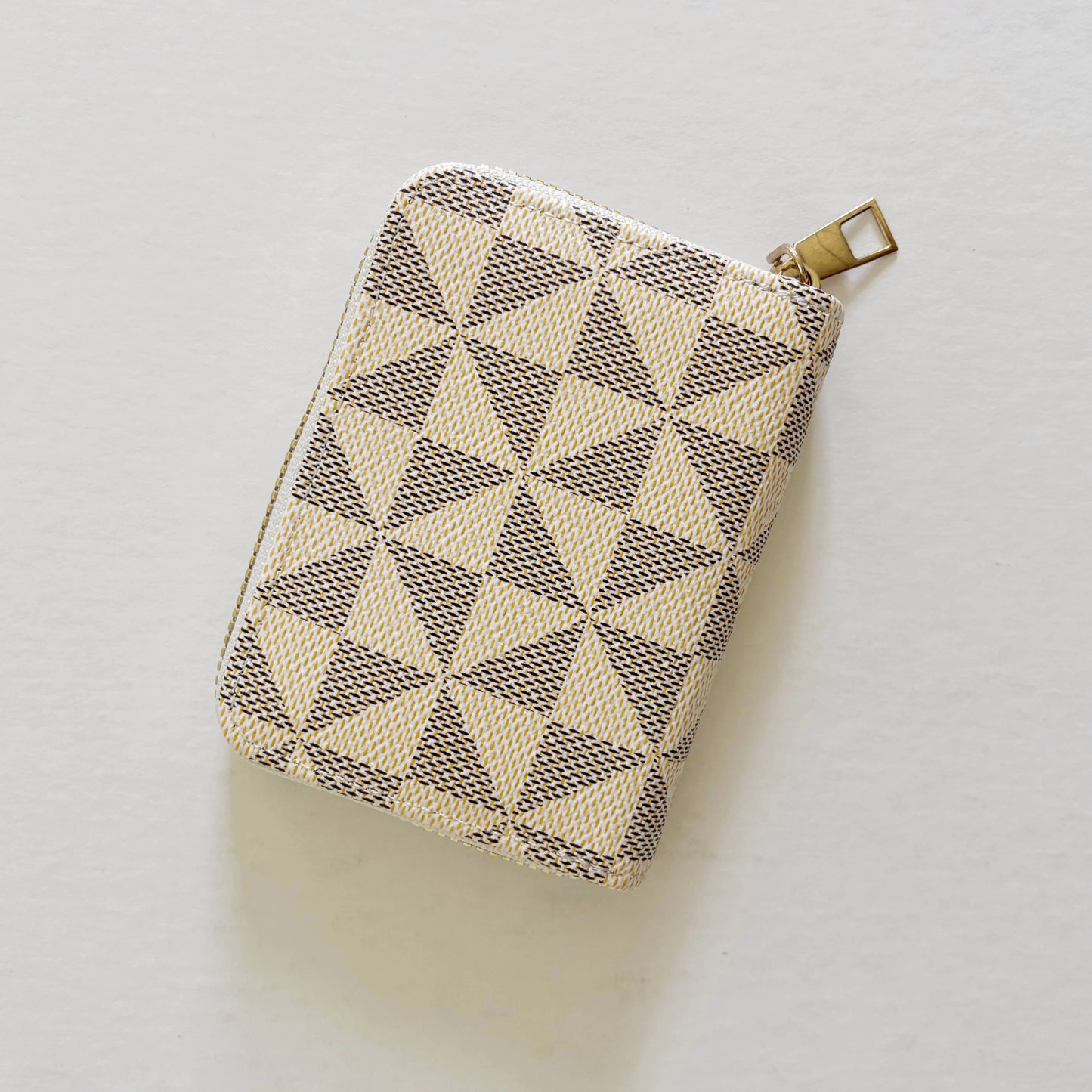 Zippered Card Wallet - Ivory