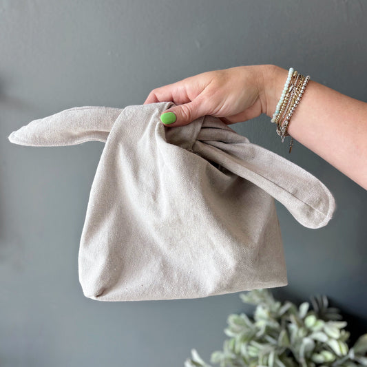 Cotton Canvas Makeup Bag