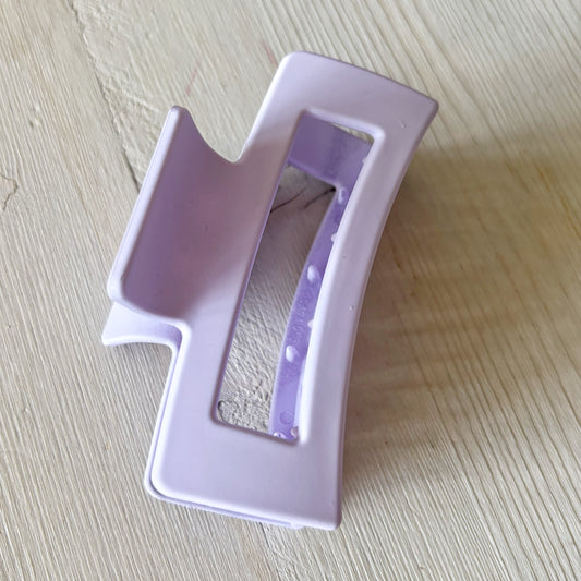 Large Cutout Claw Clip - Purple