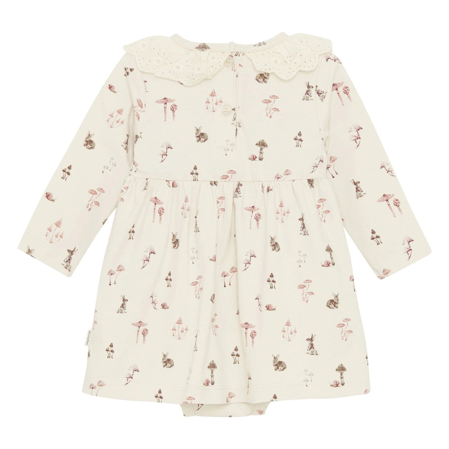 Cotton Dress Onesie - Mushroom