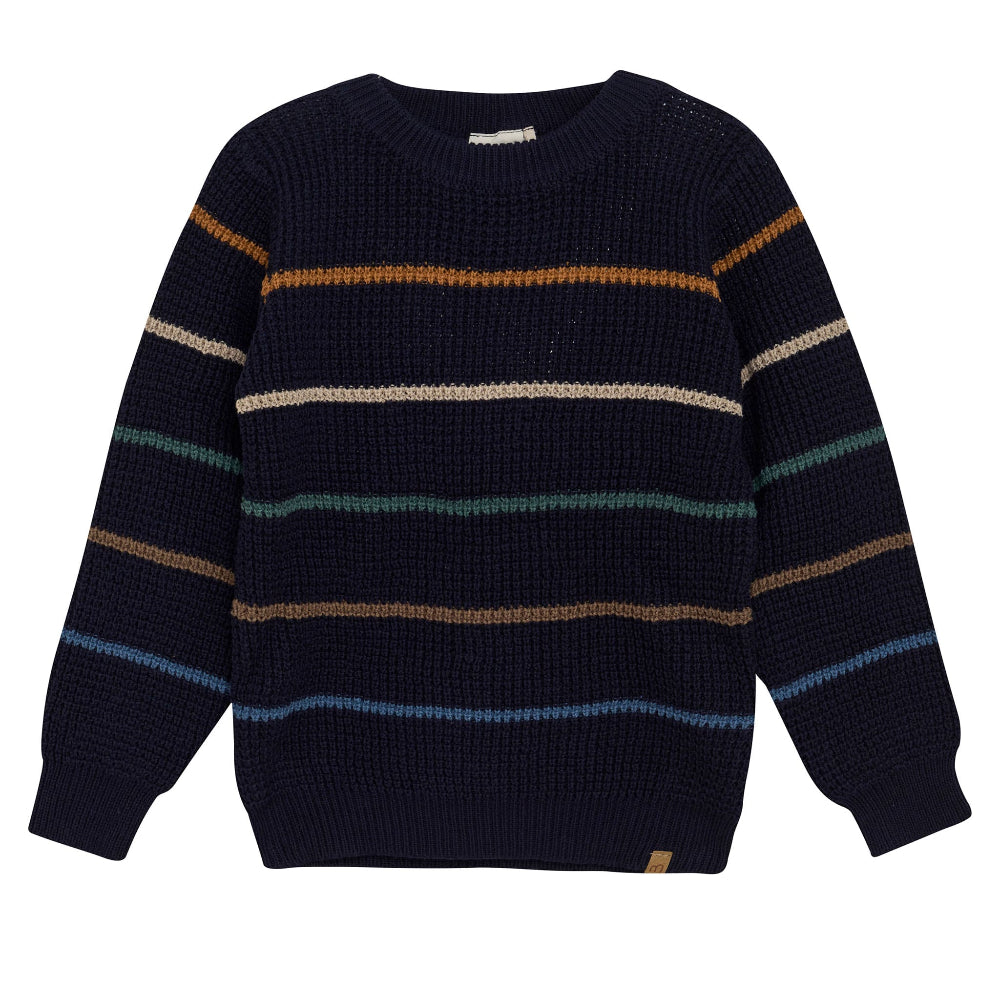 Cotton Knit Pullover - Parisian Night