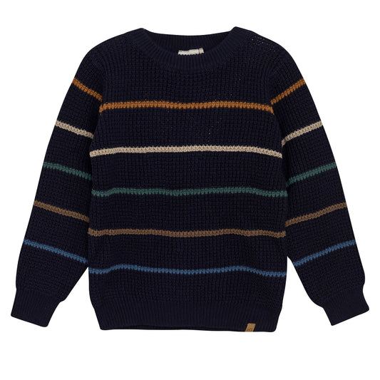 Cotton Knit Pullover - Parisian Night