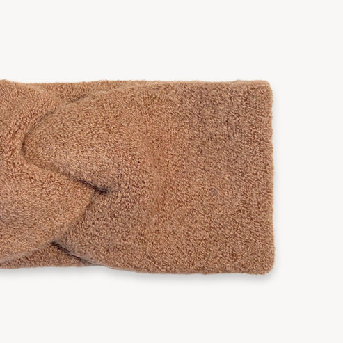 Twisted Baby Alpaca Headband - Affogato