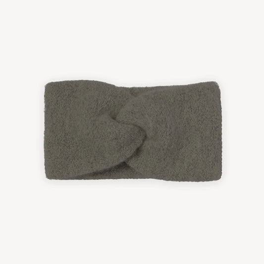 Twisted Baby Alpaca Headband - Charcoal