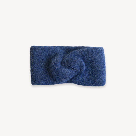 Twisted Baby Alpaca Headband - Denim