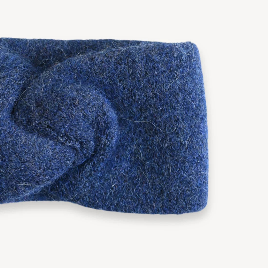 Twisted Baby Alpaca Headband - Denim