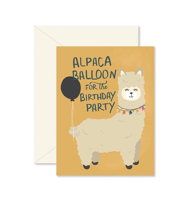 Card - Alpaca Balloon