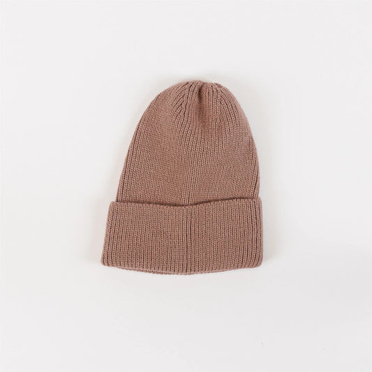 Ribbed Knit Hat - Taupe