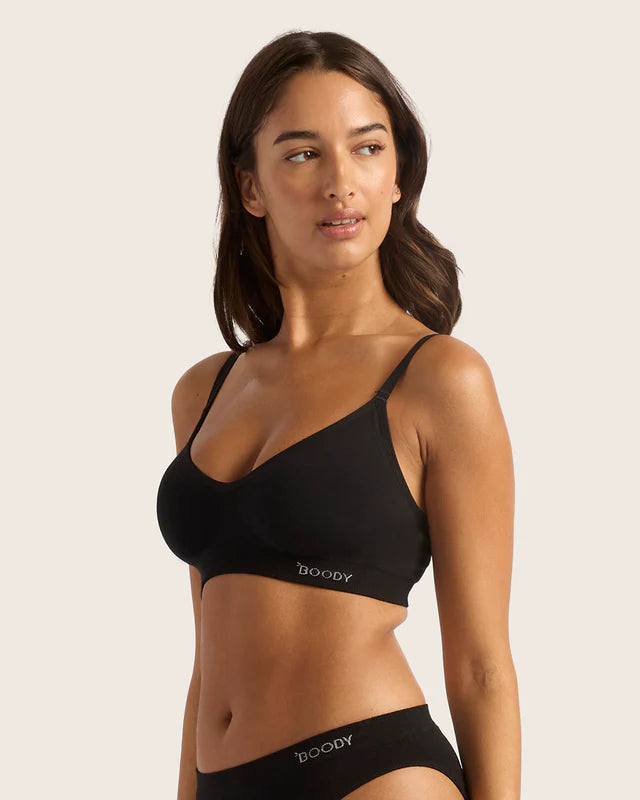 *Pre-Order* Wireless T-Shirt Bra - Black