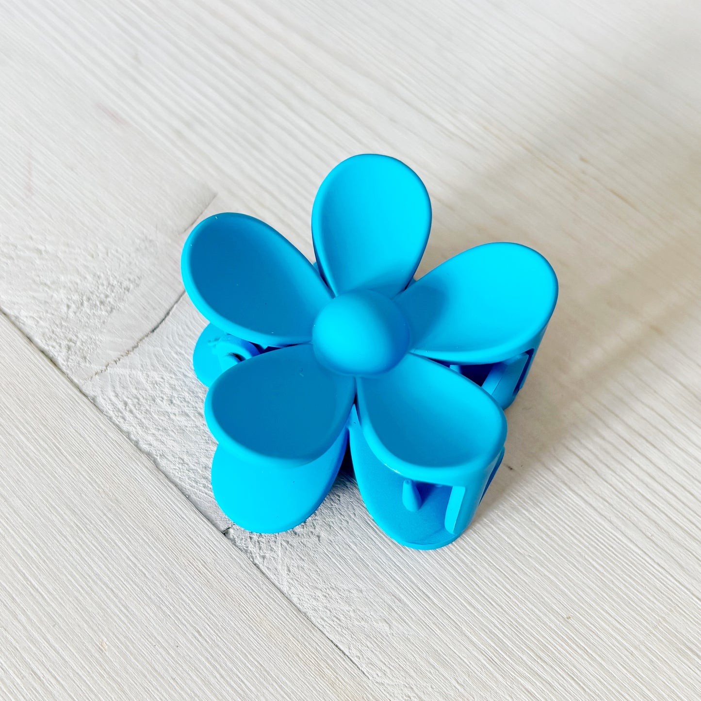 Small Flower Claw Clip - Bright Blue