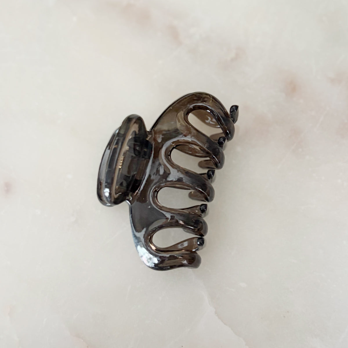 French Claw Hair Clip - Black Glaze