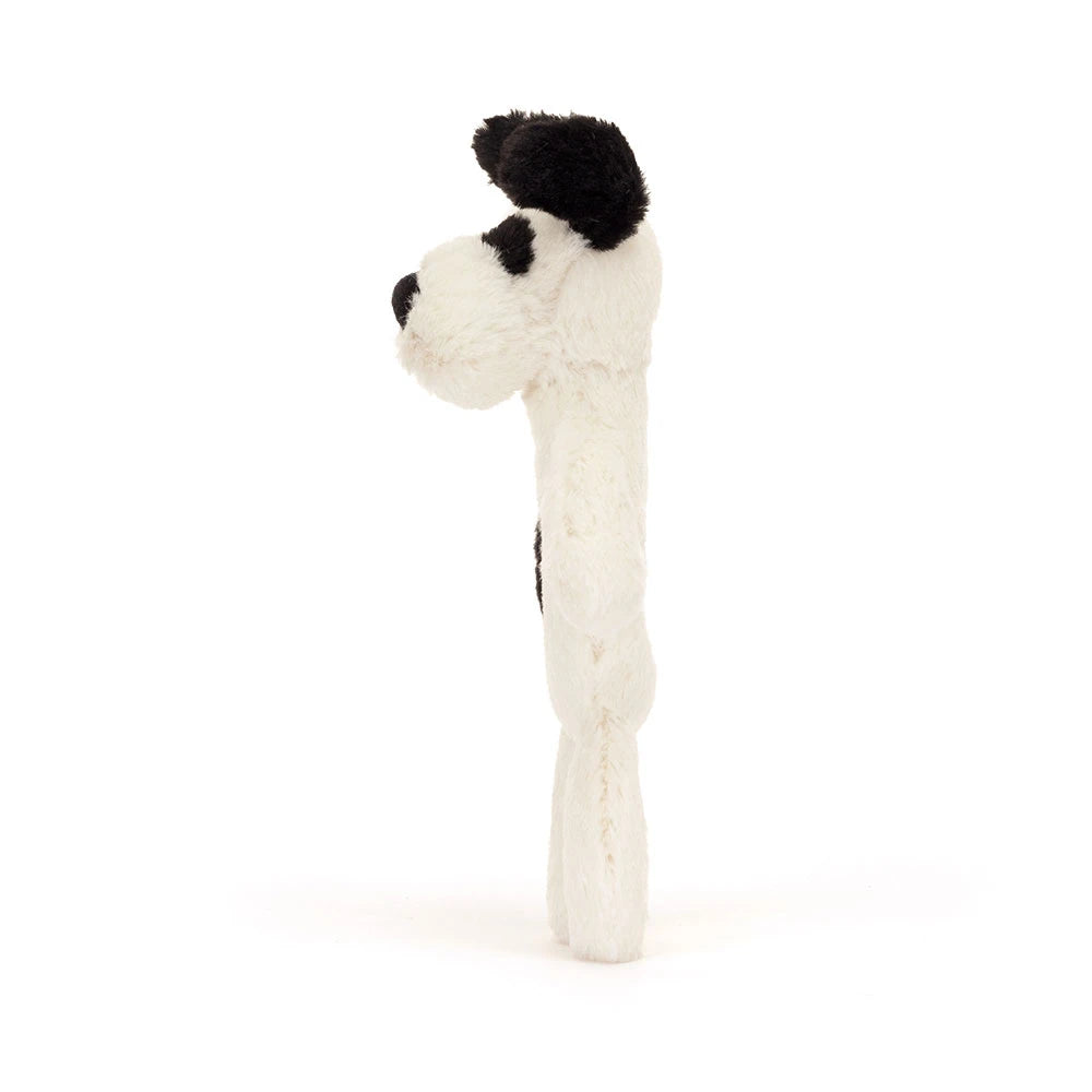 Black and Cream Puppy Rattle