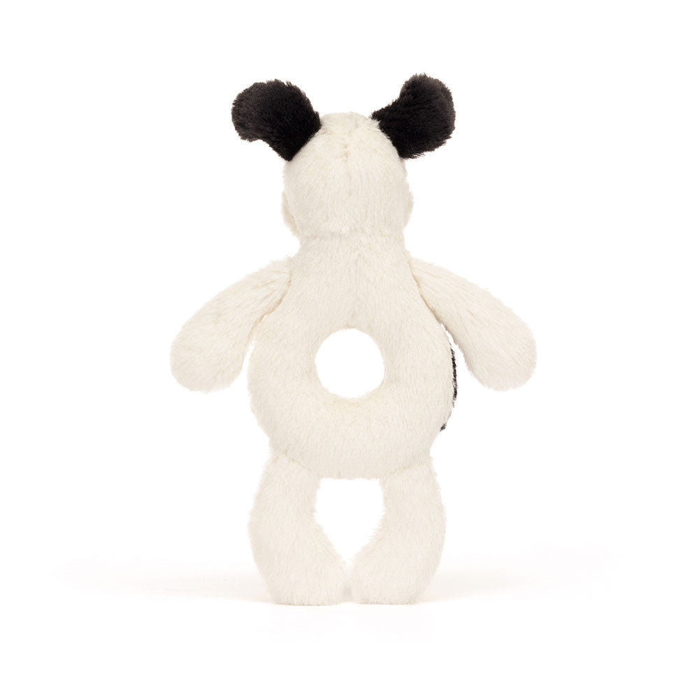 Black and Cream Puppy Rattle
