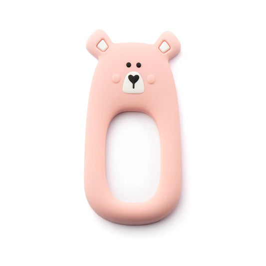 Silicone Teether - Pink Bear