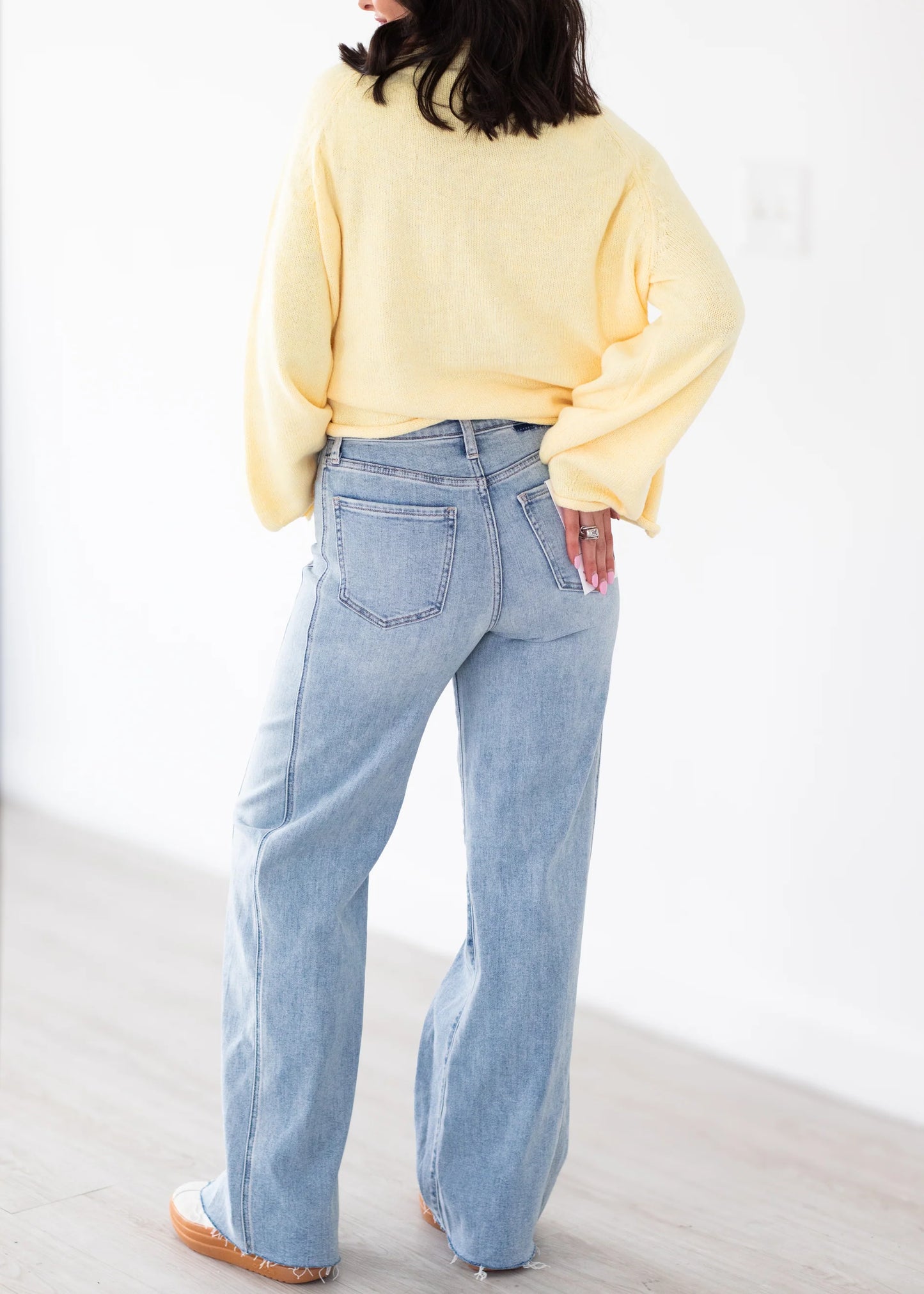 Far Out High Rise Wide Leg - Hot Streak